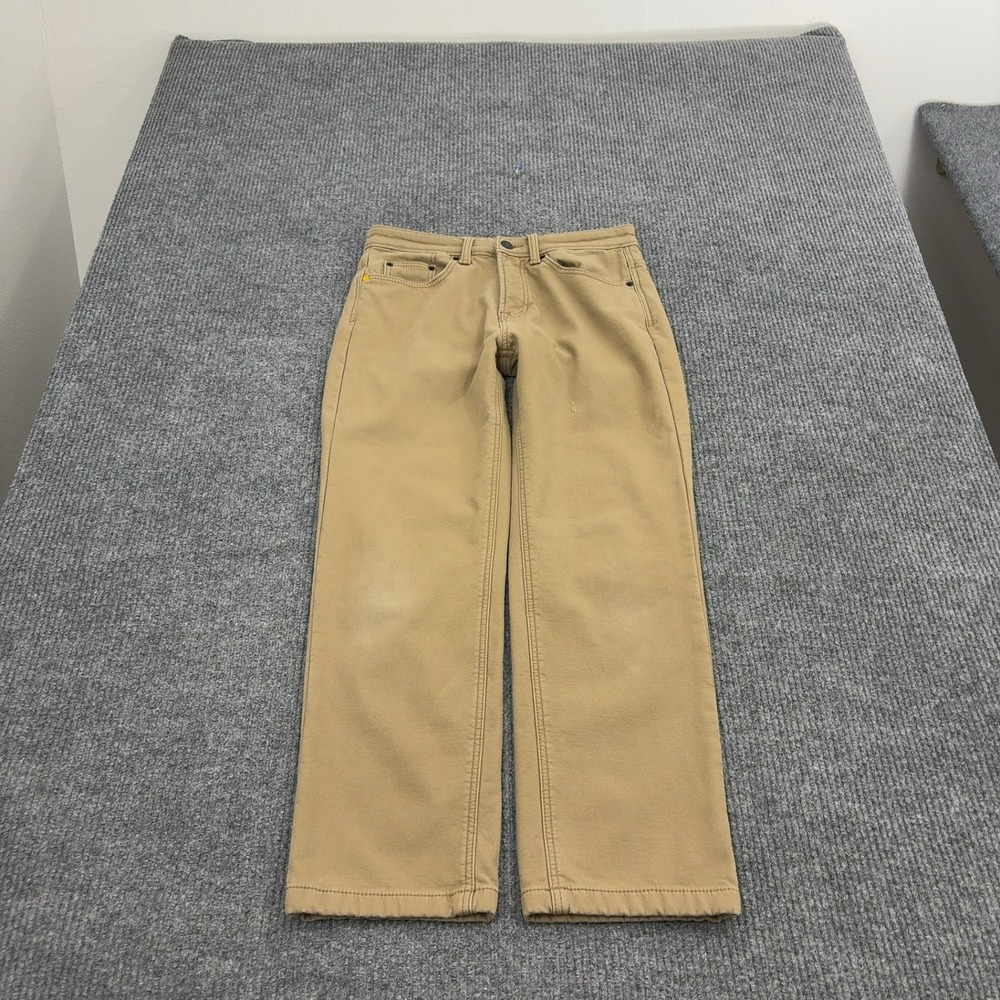 CAT Pants Mens 30/29 Tan Cotton Fleece Lined Canvas Workwear Rugged‎ Utility